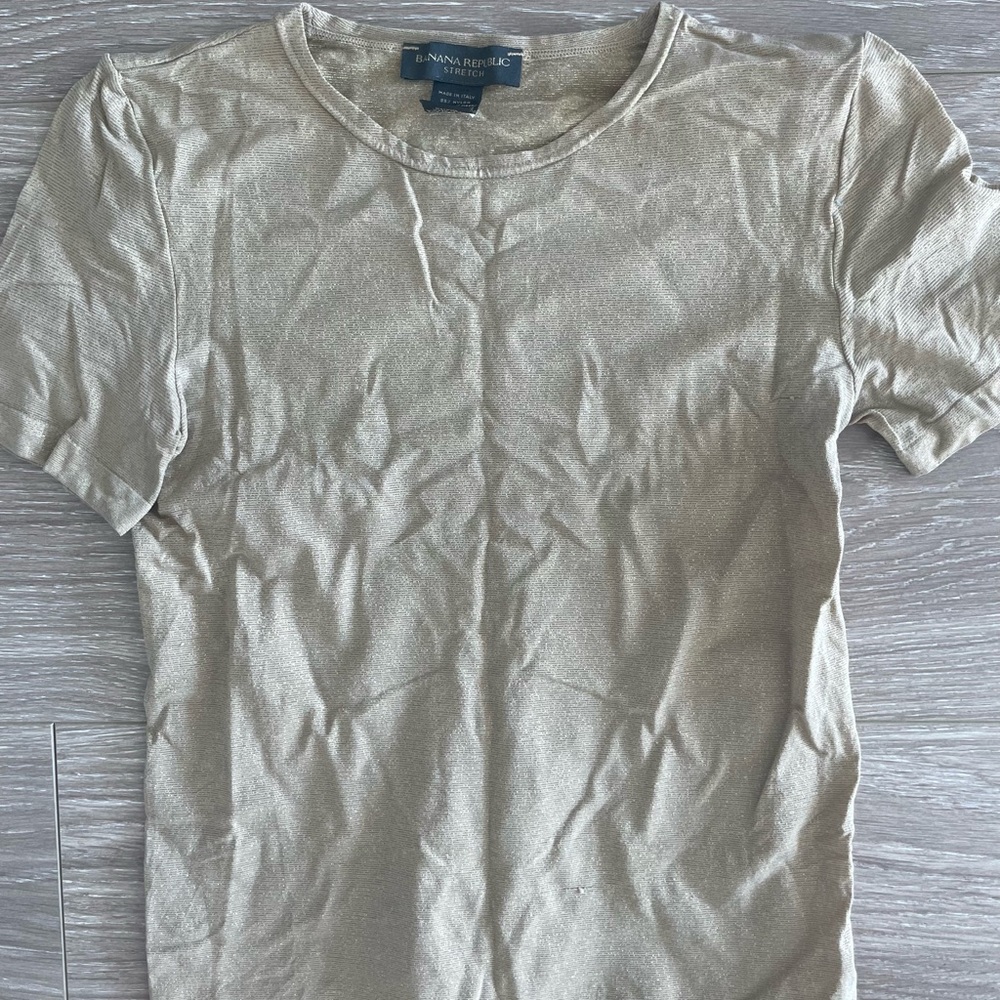 Vintage gold glitter shirt